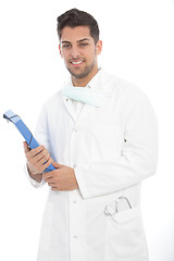 Image showing Handsome friendly male doctor