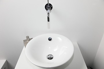 Image showing Modern bathroom fittings