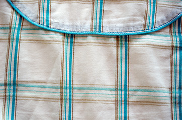 Image showing fabric green square shape texture background 