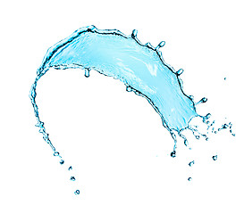 Image showing Water splash isolated