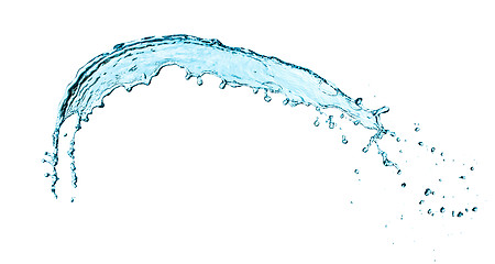 Image showing Water splash isolated