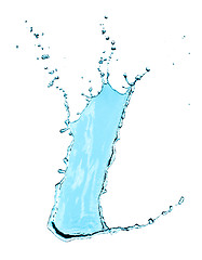 Image showing Water splash isolated