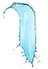 Image showing Water splash isolated