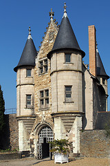 Image showing Angers castle, entrance to the stately courtyard, april 2013,  A