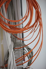 Image showing Coiled electric cable