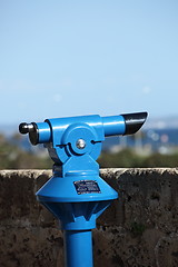 Image showing Tourist viewing telescope