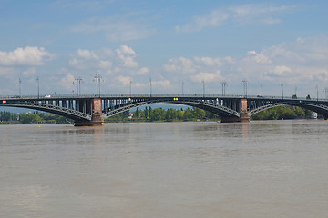 Image showing Rhine river in Mainz