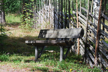 Image showing Old bench