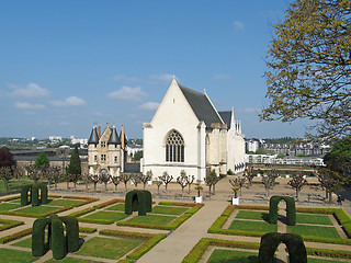 Image showing Angers castle garden, april 2013