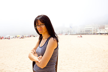 Image showing Woman on the Beach