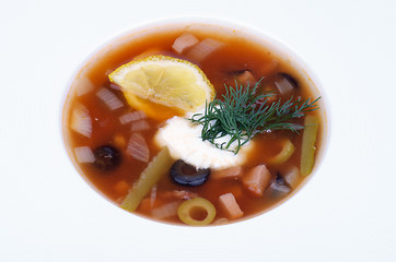 Image showing Soup Solyanka 