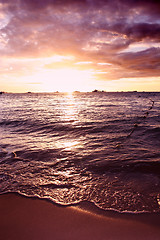Image showing Dramatic Tropical Sunset
