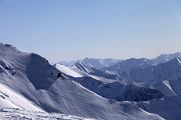 Image showing Snow mountains