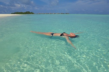 Image showing happy woman enjoy  summer time