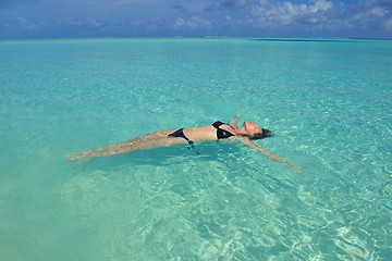 Image showing happy woman enjoy  summer time