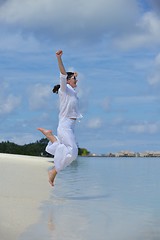 Image showing happy woman enjoy  summer time