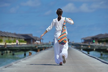 Image showing happy woman enjoy  summer time