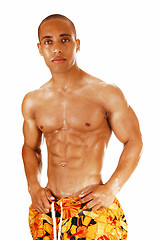 Image showing Bodybuilder looking.