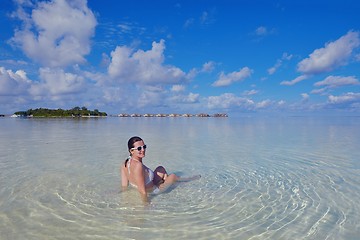 Image showing happy woman enjoy  summer time