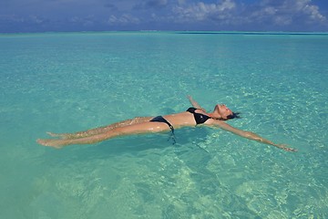 Image showing happy woman enjoy  summer time