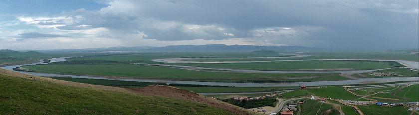 Image showing The first bend of the Yellow River 