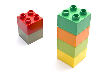 Image showing Colorful building blocks