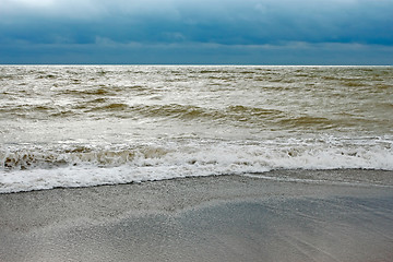 Image showing Sea coast after the storm