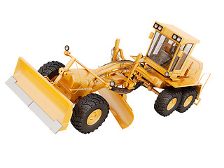 Image showing Modern grader isolated