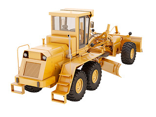 Image showing Modern grader isolated