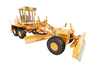 Image showing Modern grader isolated