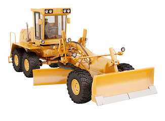 Image showing Modern grader isolated