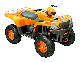 Image showing Quad bike isolated