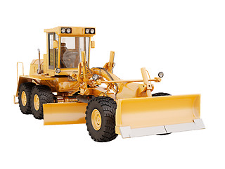 Image showing Modern grader isolated