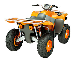 Image showing Quad bike isolated