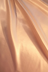 Image showing Smooth elegant pink golden silk as background