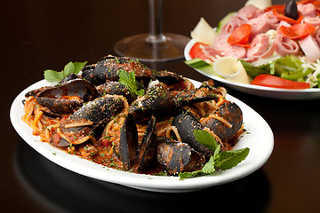 Image showing Italian Mussels Dish