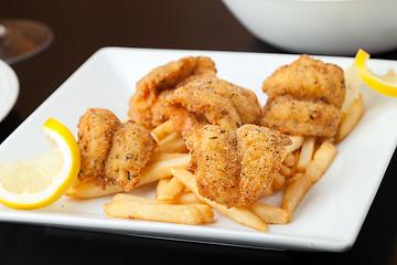 Image showing Fried Shrimp Dinner