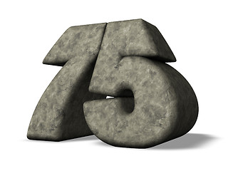 Image showing stone number seventy five