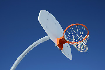 Image showing Orange basketball hoop