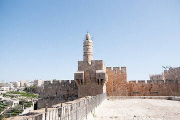 Image showing Old walls walk in Jerusalem