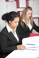 Image showing Two businesswomen