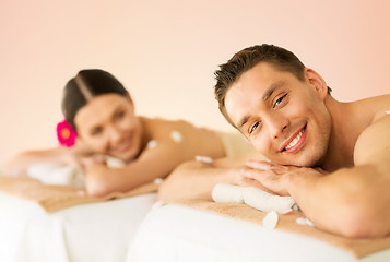 Image showing couple in spa