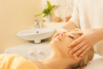 Image showing woman in spa