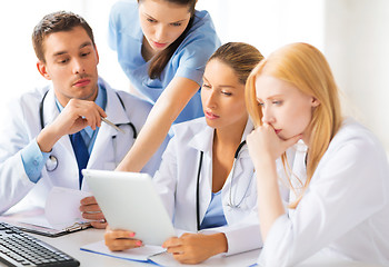 Image showing team or group of doctors working