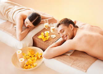 Image showing couple in spa