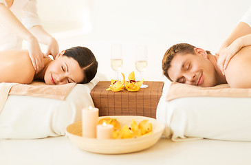 Image showing couple in spa