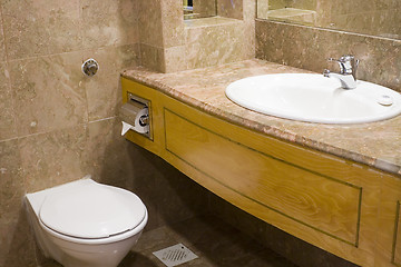 Image showing Hotel bathroom

