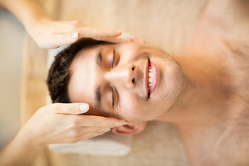 Image showing man in spa