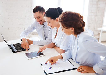 Image showing business team working in office