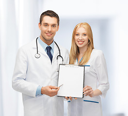 Image showing two young attractive doctors